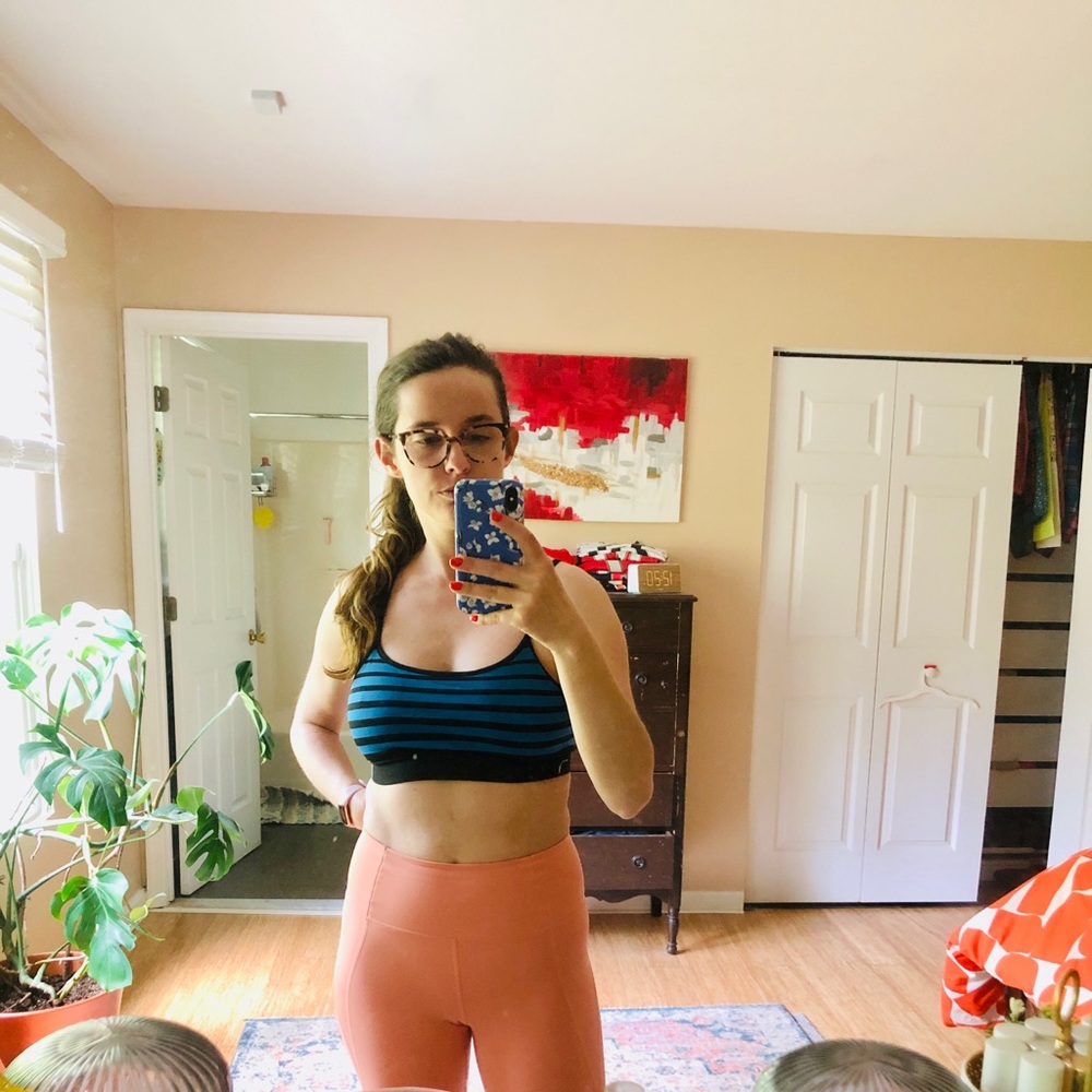 Forever21 Striped Sports Bra